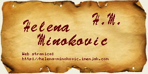Helena Minoković vizit kartica